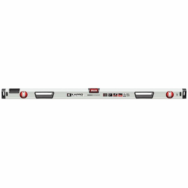 Kapro 905 CONDOR 48" Magnetic Professional Box Level with OPTIVISION Red 905-41-48M